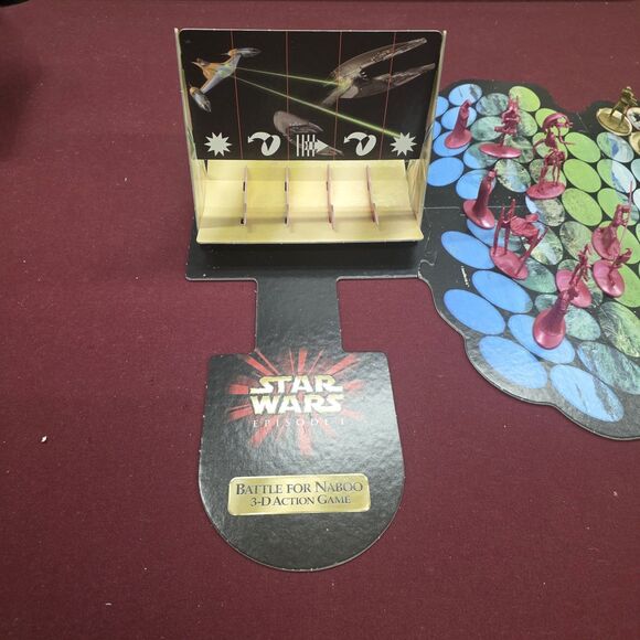 1999 Star Wars Episode 1 Jar Jar Binks + Battle For Naboo 3-D Board Game Lit - Picture 6 of 11
